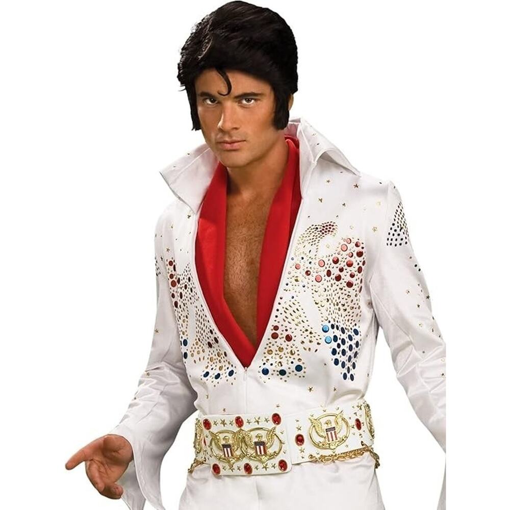Elvis Presley Grand Heritage Men's White Jumpsuit Costume X-Large NEW - Picture 3 of 3